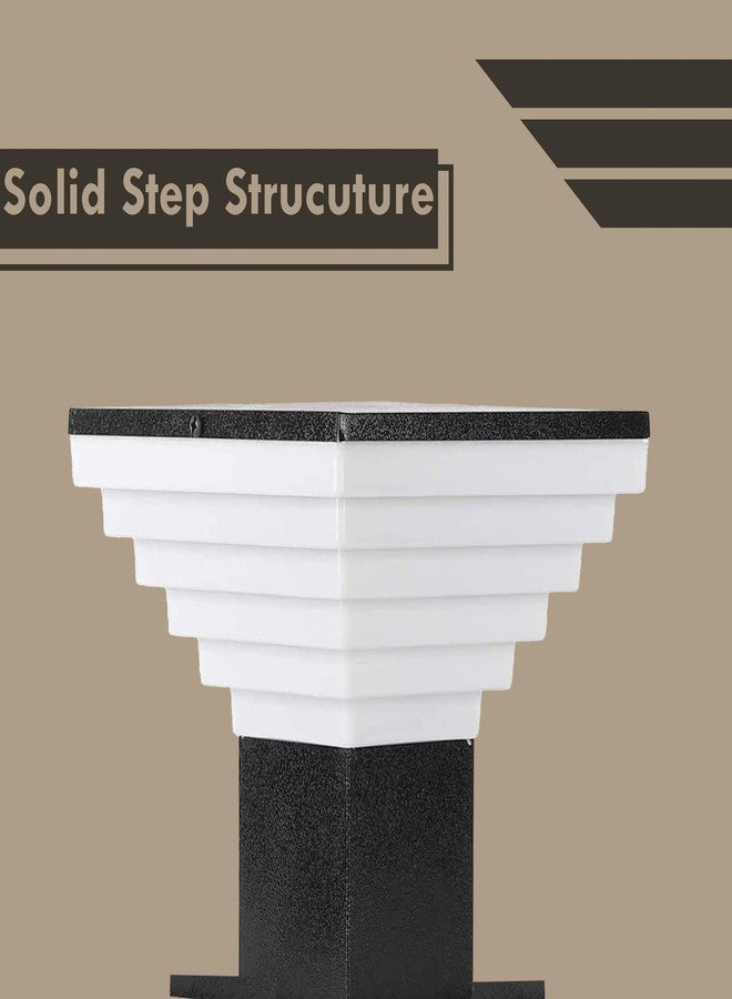 SINOMAN مصباح بوابة سينومان معدني وبولي كربونات مقاوم للماء للمنزل | مصابيح بوابة رئيسية | إضاءة خارجية للحديقة | مصابيح عمودية (GL ديلوكس، عبوة من قطعتين) المصباح غير متضمن - Image 2